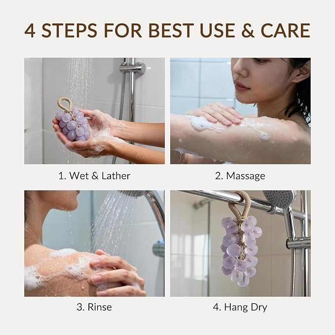 Personalized Original Handmade Crystal Grape Soap Gentle Cleansing Soap