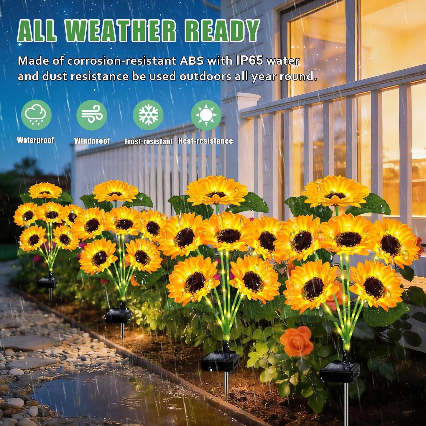 💡⚡LAST DAY 50% OFF💡 Sunflower Solar Lights Outdoor Decor💡