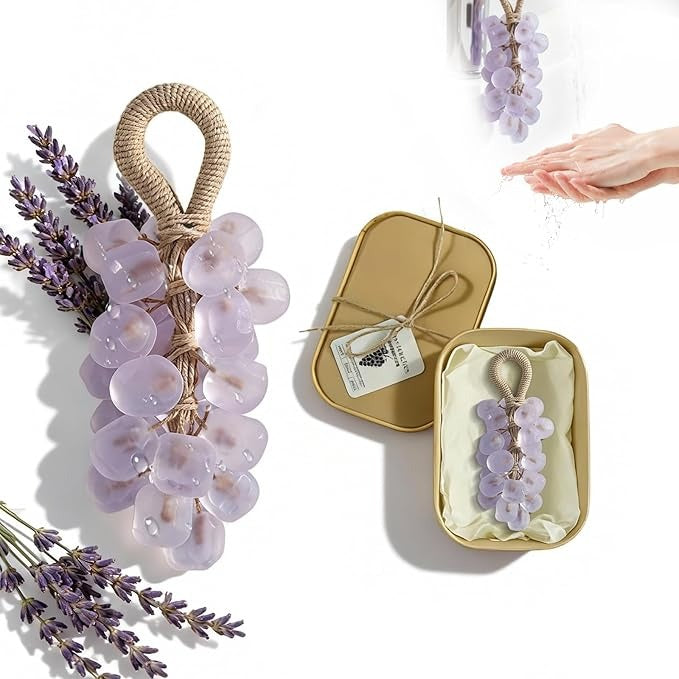 Personalized Original Handmade Crystal Grape Soap Gentle Cleansing Soap