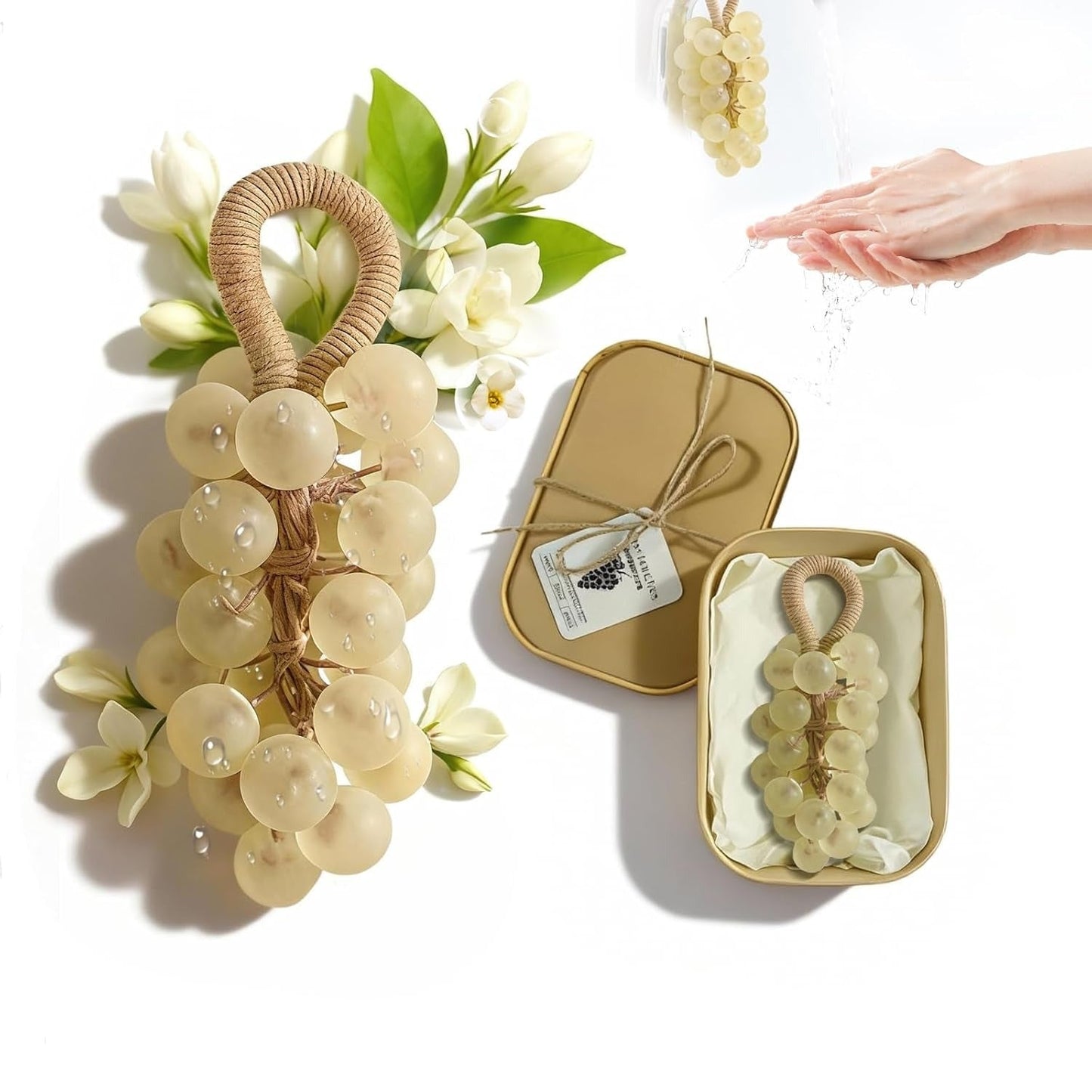 Personalized Original Handmade Crystal Grape Soap Gentle Cleansing Soap