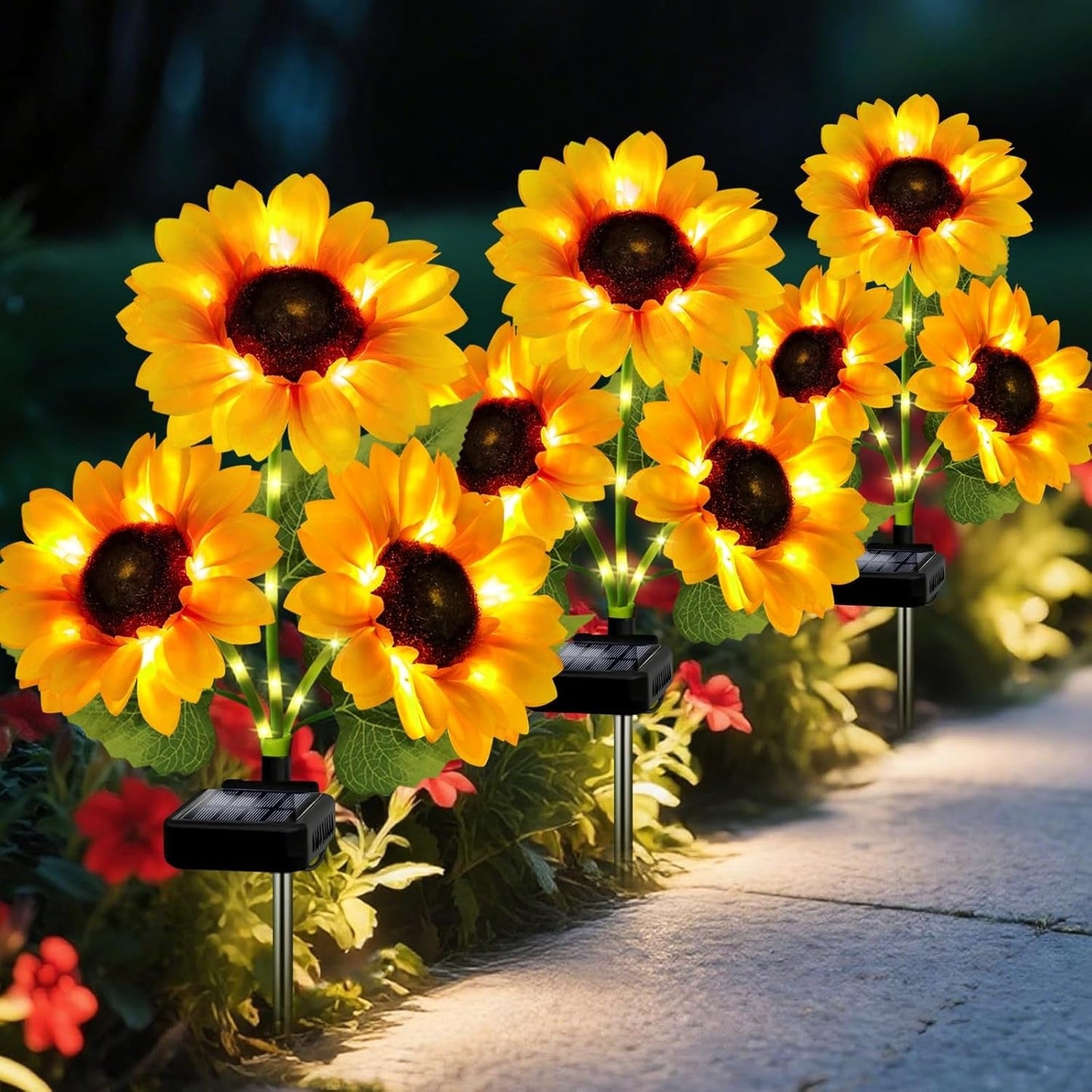 ⚡LAST DAY 50% OFF💡 Sunflower Solar Lights Outdoor Decor💡