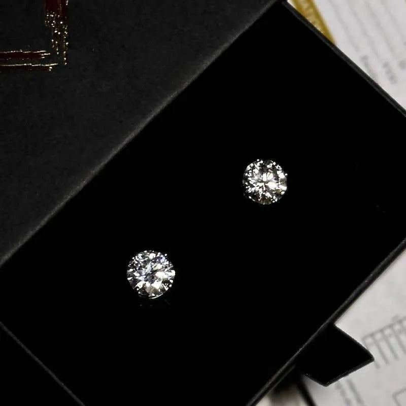 Classic 4-Prong Moissanite Earrings
