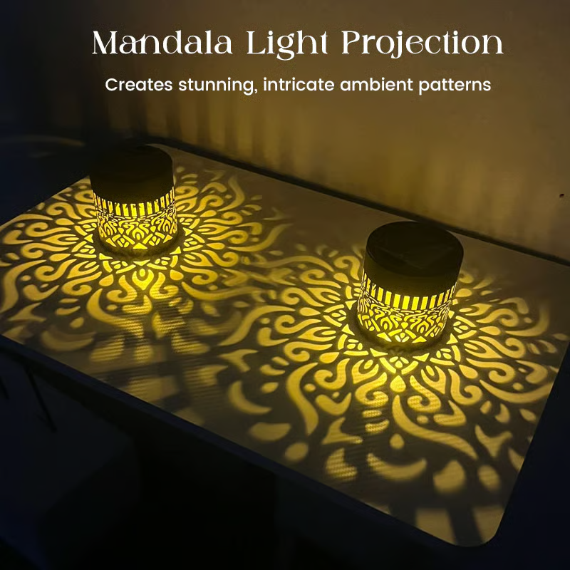 🔥 5K+ people bought this week alone🔥Solar Mandala Projector Wall Light