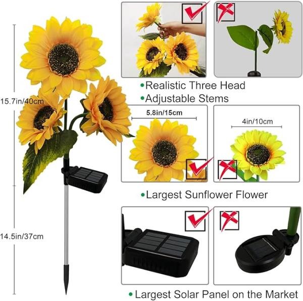 💡⚡LAST DAY 50% OFF💡 Sunflower Solar Lights Outdoor Decor💡