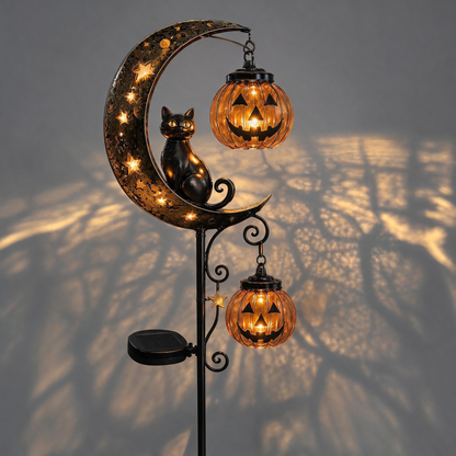 🎃 Halloween Early Bird Sale | 60% OFF Pumpkin Moon Garden Stake Light