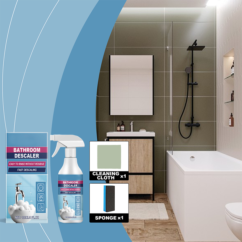All-in-one bathroom stain cleaning set