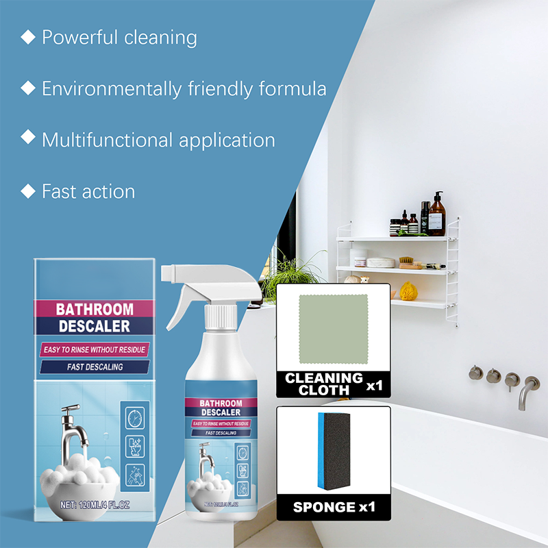 All-in-one bathroom stain cleaning set