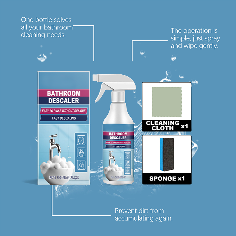 All-in-one bathroom stain cleaning set