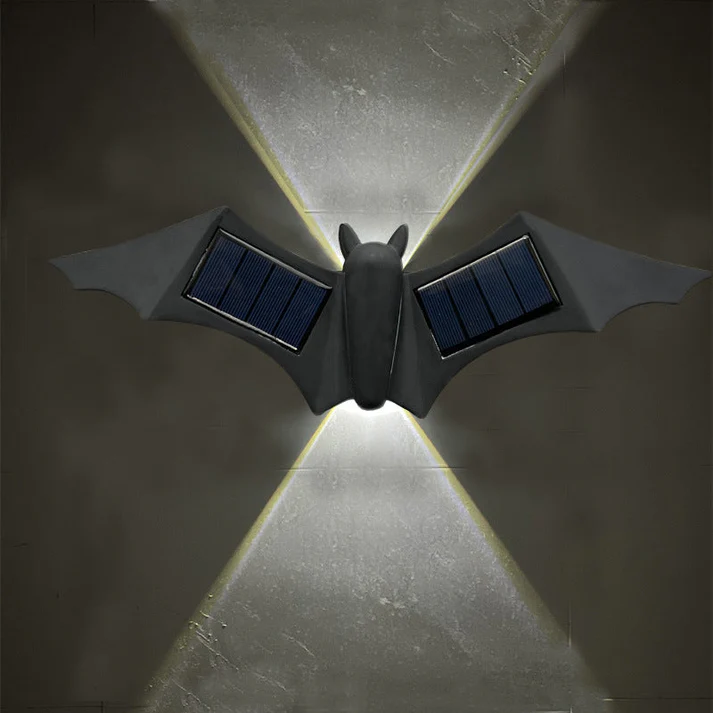 Unique Waterproof Solar Butterfly & Bat LED Wall Sconce