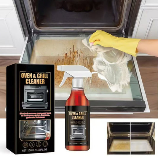 ✨ Oven & Grill Cleaner Spray – Dissolves Grease in 5 Mins, No Scrubbing & Eliminates Odors