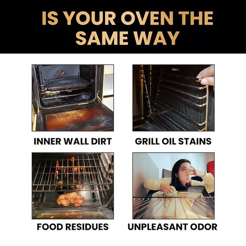 ✨ Oven & Grill Cleaner Spray – Dissolves Grease in 5 Mins, No Scrubbing & Eliminates Odors