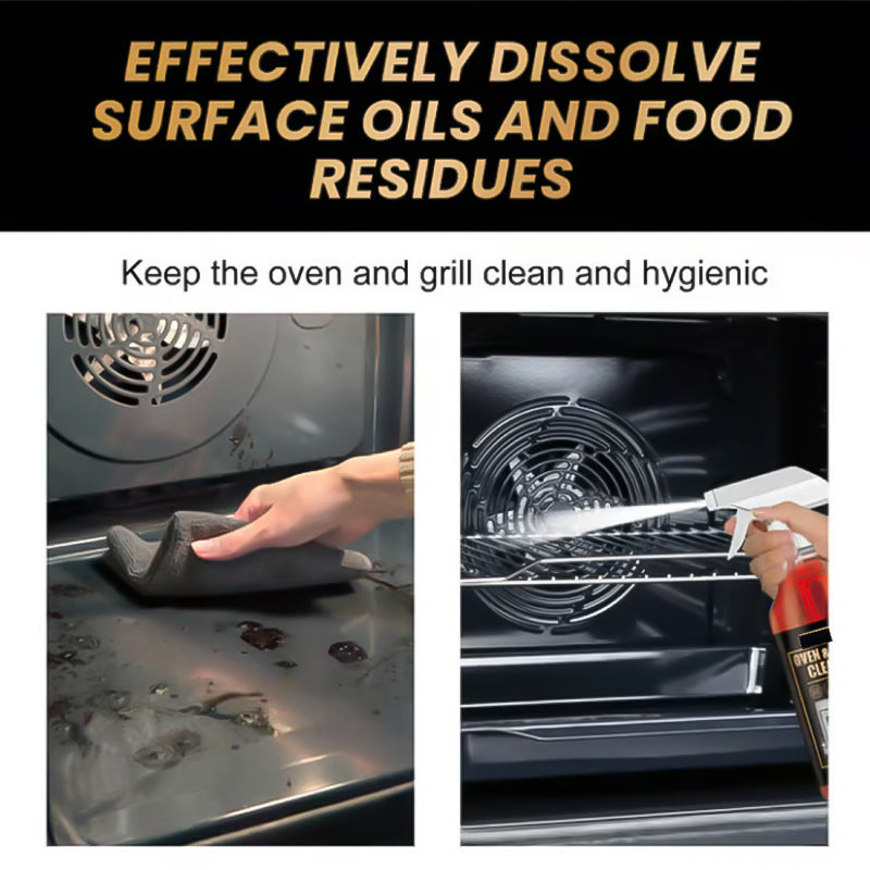 ✨ Oven & Grill Cleaner Spray – Dissolves Grease in 5 Mins, No Scrubbing & Eliminates Odors