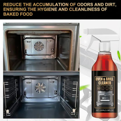 ✨ Oven & Grill Cleaner Spray – Dissolves Grease in 5 Mins, No Scrubbing & Eliminates Odors