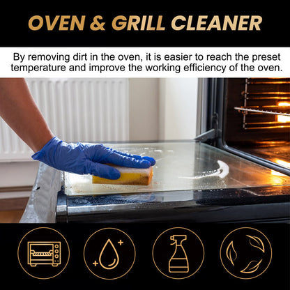✨ Oven & Grill Cleaner Spray – Dissolves Grease in 5 Mins, No Scrubbing & Eliminates Odors