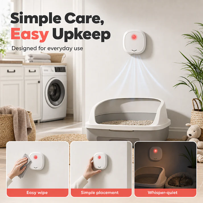 Say Goodbye To Unpleasant Odors With It! Smart Quiet Pet Odor Eliminator
