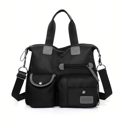 💞50K+ SOLD!👜Large Waterproof Tote Bag – Spacious main compartment, multiple pockets & 3 carrying ways. Lightweight Oxford fabric – perfect for work, shopping & travel! 💪✨