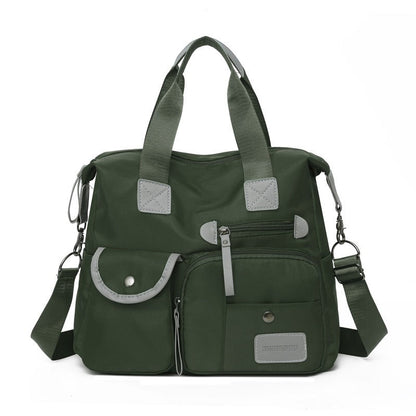 💞50K+ SOLD!👜Large Waterproof Tote Bag – Spacious main compartment, multiple pockets & 3 carrying ways. Lightweight Oxford fabric – perfect for work, shopping & travel! 💪✨