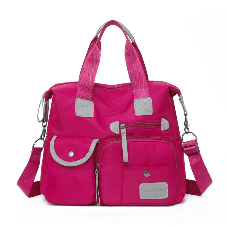 💞50K+ SOLD!👜Large Waterproof Tote Bag – Spacious main compartment, multiple pockets & 3 carrying ways. Lightweight Oxford fabric – perfect for work, shopping & travel! 💪✨