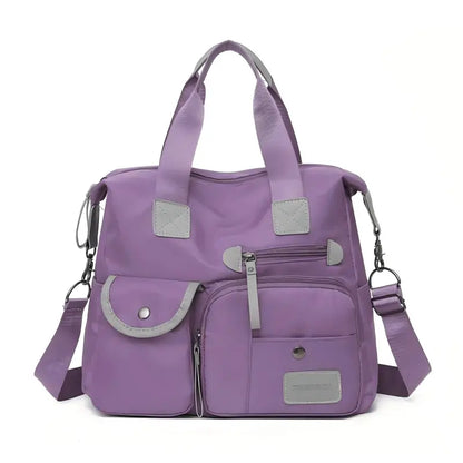 💞50K+ SOLD!👜Large Waterproof Tote Bag – Spacious main compartment, multiple pockets & 3 carrying ways. Lightweight Oxford fabric – perfect for work, shopping & travel! 💪✨