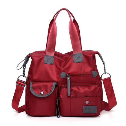 💞50K+ SOLD!👜Large Waterproof Tote Bag – Spacious main compartment, multiple pockets & 3 carrying ways. Lightweight Oxford fabric – perfect for work, shopping & travel! 💪✨