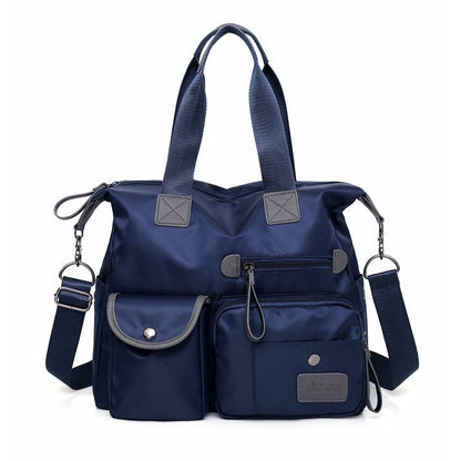 💞50K+ SOLD!👜Large Waterproof Tote Bag – Spacious main compartment, multiple pockets & 3 carrying ways. Lightweight Oxford fabric – perfect for work, shopping & travel! 💪✨