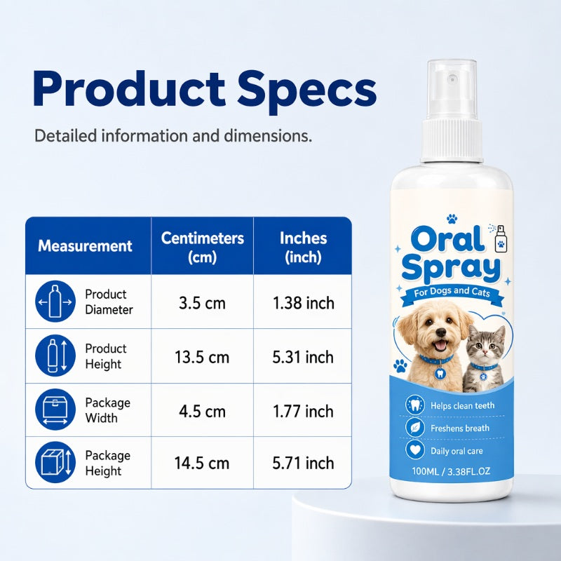 Pet Oral Cleaning Spray 100ml