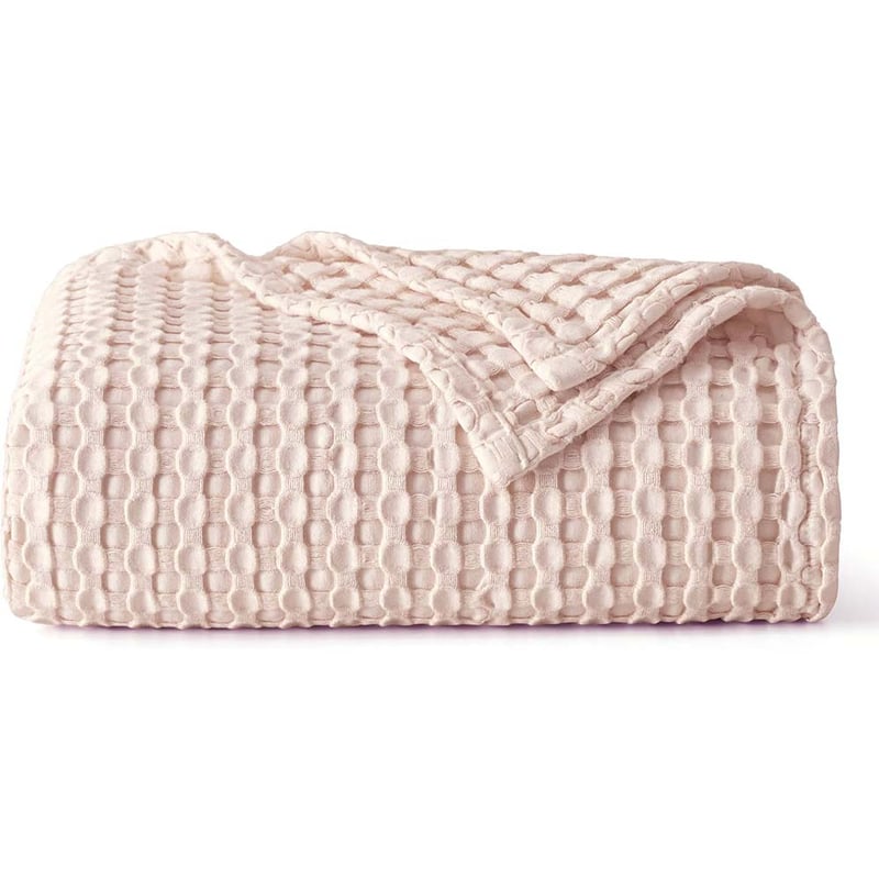 Premium Bamboo-Cotton Waffle Weave Blanket