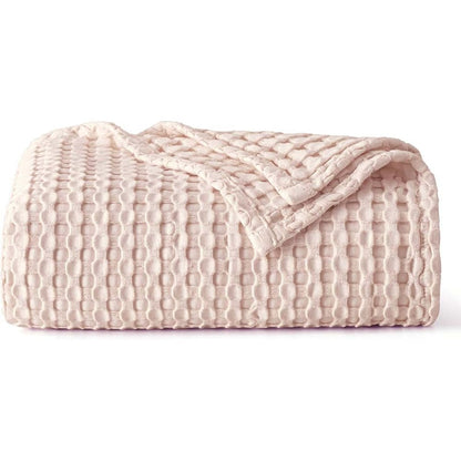 Premium Bamboo-Cotton Waffle Weave Blanket