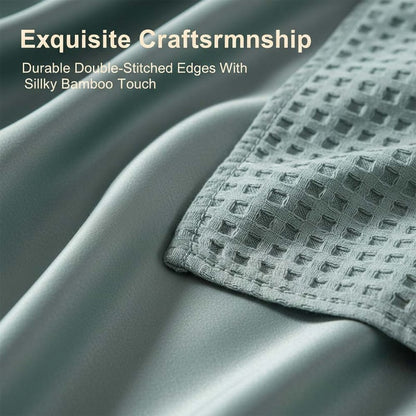 Premium Bamboo-Cotton Waffle Weave Blanket