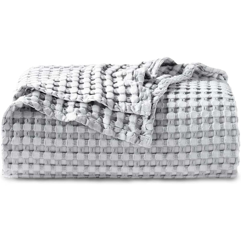 Premium Bamboo-Cotton Waffle Weave Blanket