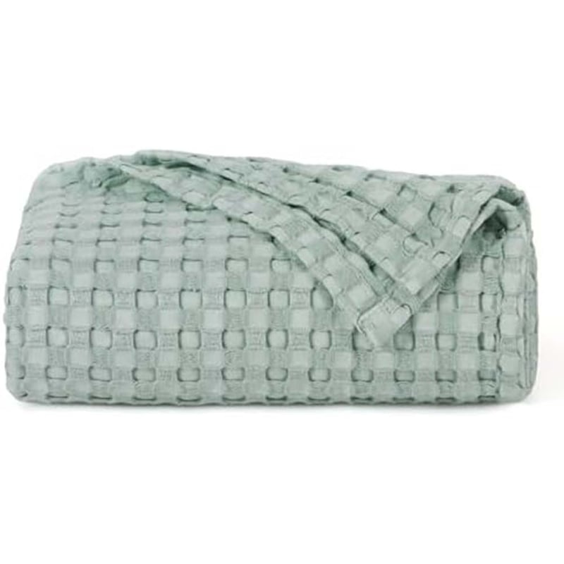 Premium Bamboo-Cotton Waffle Weave Blanket