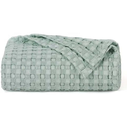 Premium Bamboo-Cotton Waffle Weave Blanket