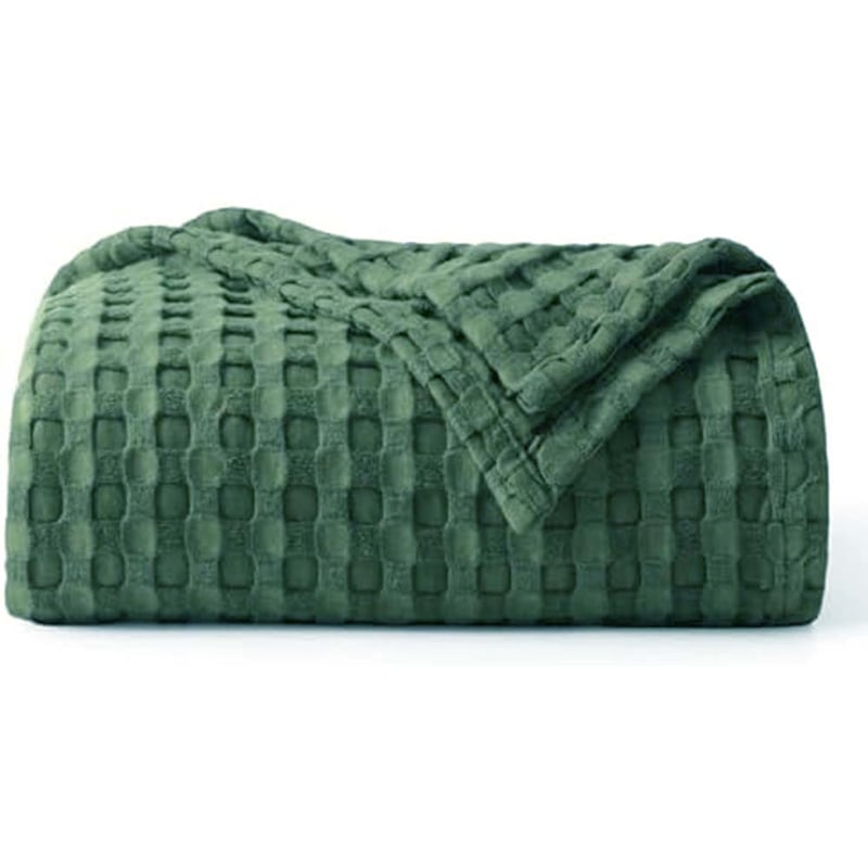 Premium Bamboo-Cotton Waffle Weave Blanket