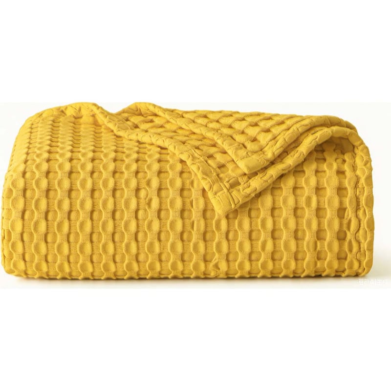 Premium Bamboo-Cotton Waffle Weave Blanket