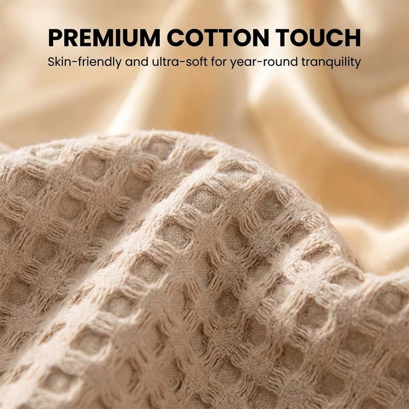 Premium Bamboo-Cotton Waffle Weave Blanket