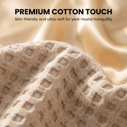 Premium Bamboo-Cotton Waffle Weave Blanket